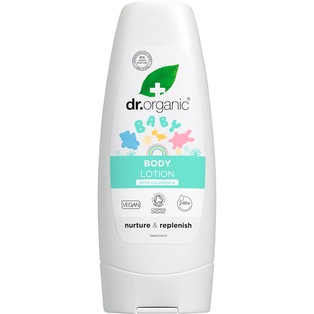 Dr Organic Unfragranced Baby Lotion Organic Calendula 200ml front