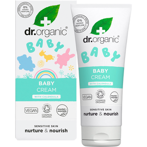 Dr Organic Baby Cream with Calendula 50ml product and carton