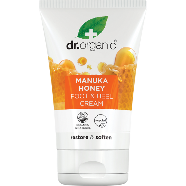 Dr Organic Foot & Heel Cream Manuka Honey 125ml front