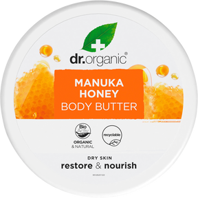 Dr Organic Body Butter Manuka Honey 200ml front