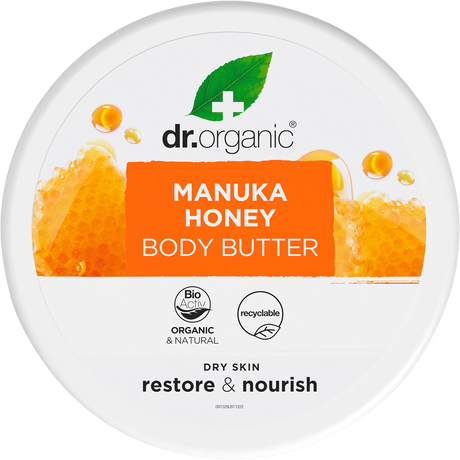Dr Organic Body Butter Manuka Honey 200ml front