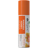 Dr Organic Organic & Natural Lip Balm SPF 15 Manuka Honey 5.7ml front view