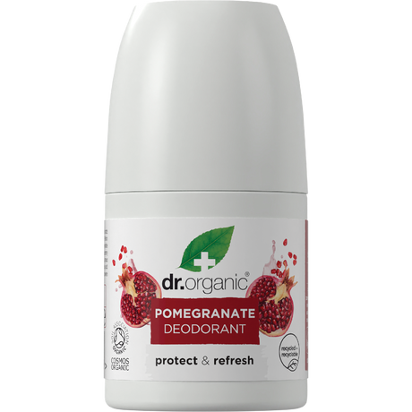 Dr Organic Roll-On Deodorant Pomegranate 50ml front
