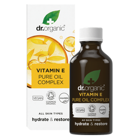 Dr Organic Pure Oil Complex Vitamin E 50ml product and carton