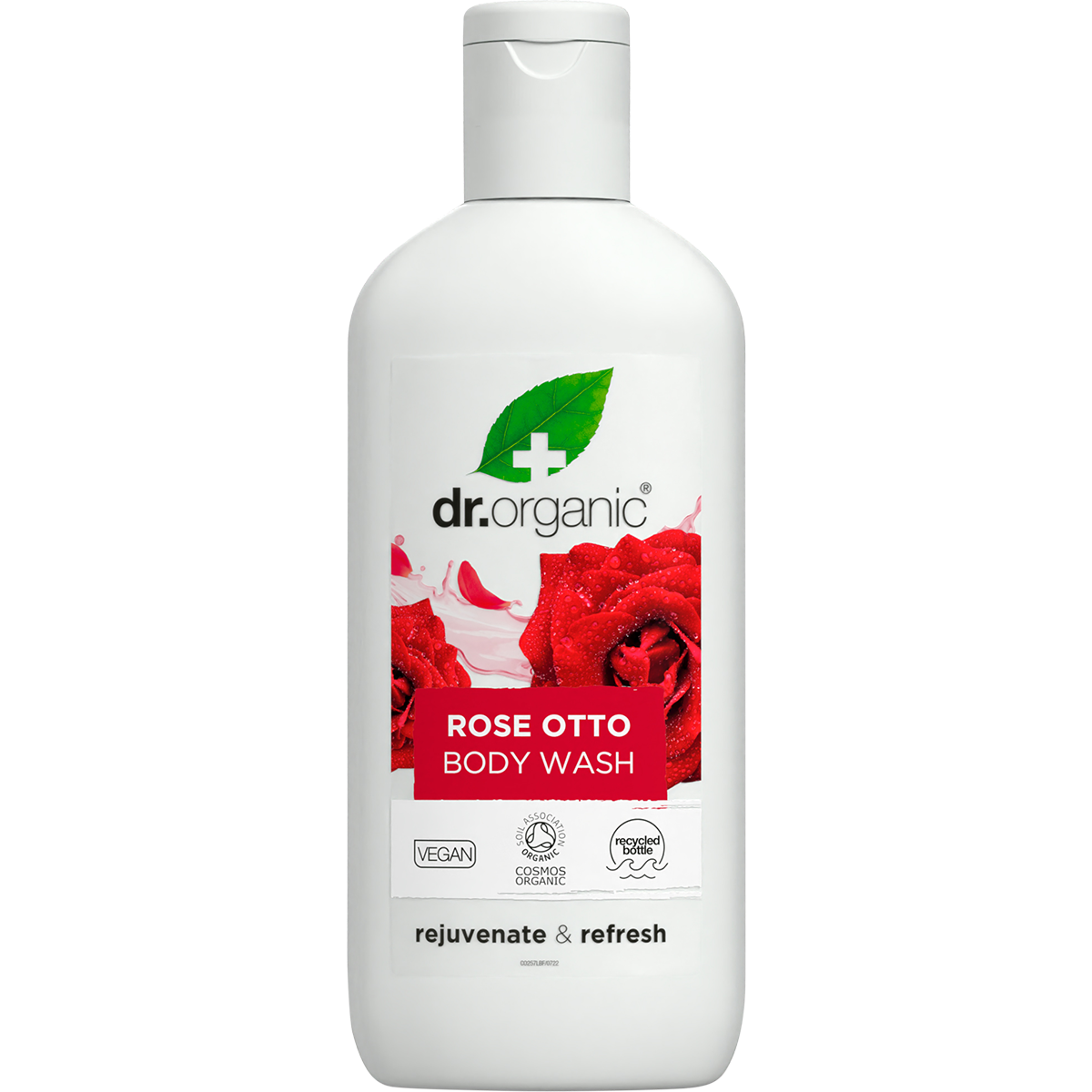 Dr Organic Body Wash Rose Otto 250ml front