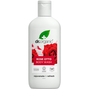 Dr Organic Body Wash Rose Otto 250ml front