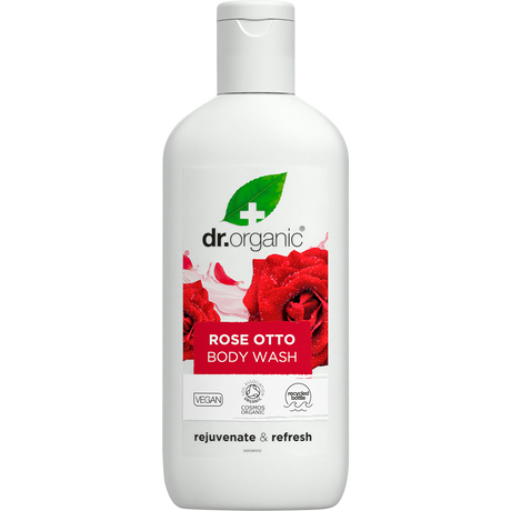 Dr Organic Body Wash Rose Otto 250ml front