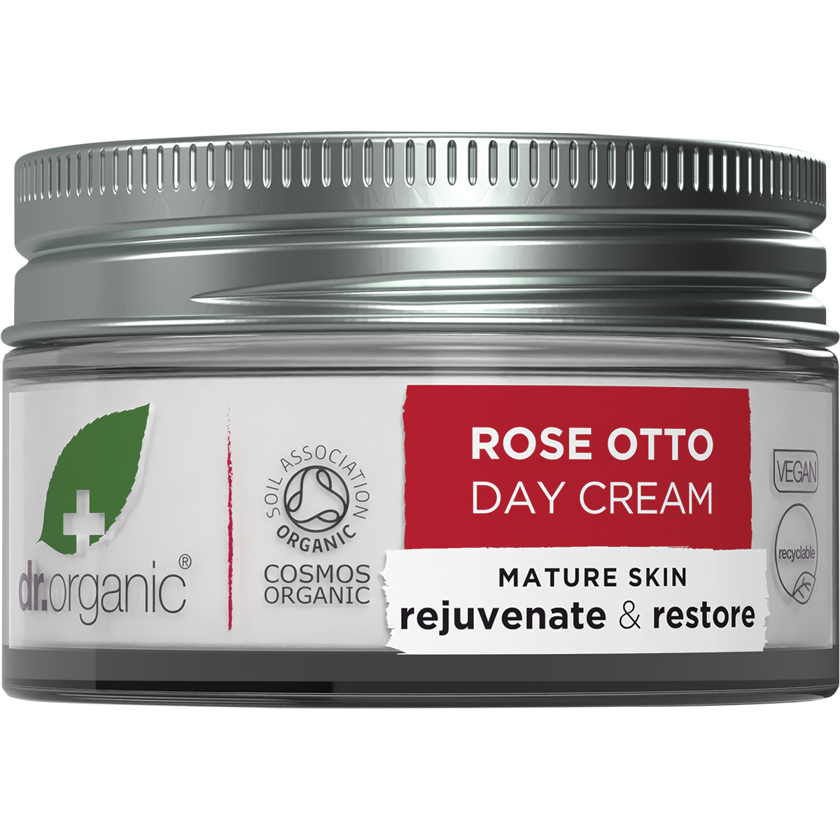 Dr Organic Day Cream Rose Otto 50ml front