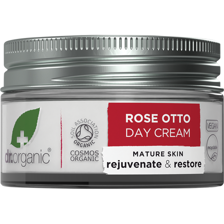 Dr Organic Day Cream Rose Otto 50ml front