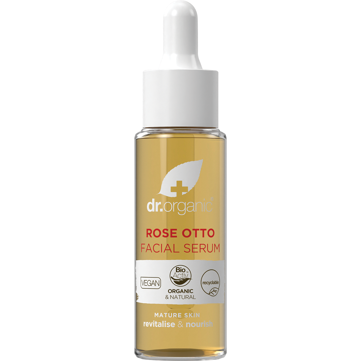 Dr Organic Organic & Natural Facial Serum Rose Otto 30ml additional product view