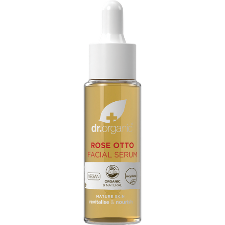 Dr Organic Facial Serum Rose Otto 30ml front