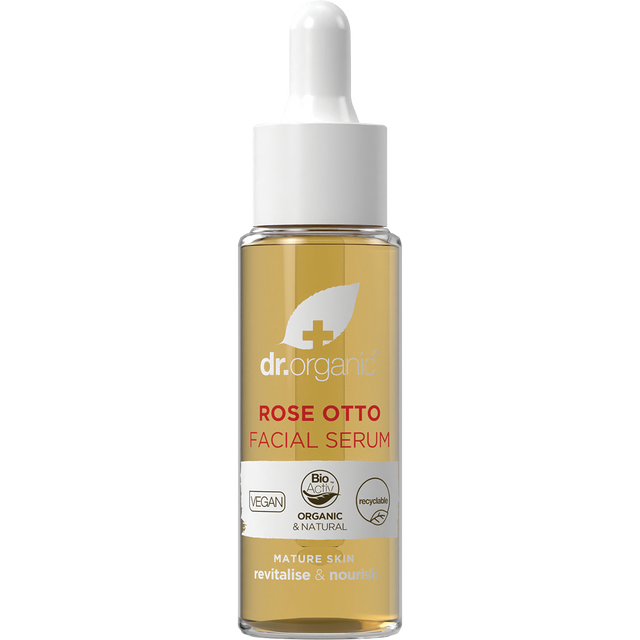 Dr Organic Organic & Natural Facial Serum Rose Otto 30ml additional product view