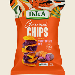 DJ&A Gourmet Chips Sweet Potato Mix Sea Salt 5x100g front