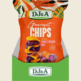 DJ&A Gourmet Chips Sweet Potato Mix Sea Salt 5x100g display