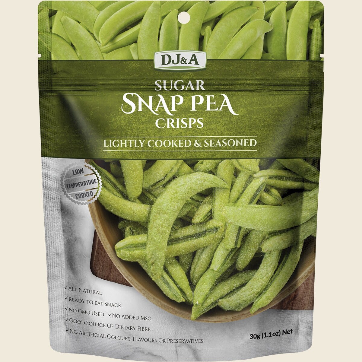 DJ&A Sugar Snap Pea Crisps 10 x 30g
