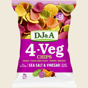 DJ&A 4-VEG Chips Salt & Vinegar 5x90g front