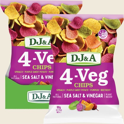 DJ&A 4-VEG Chips Salt & Vinegar 5x90g combo