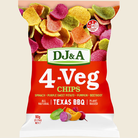 DJ&A 4-VEG Chips Original 5x90g front