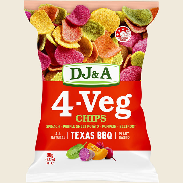 DJ&A 4-VEG Chips Original 5x90g front