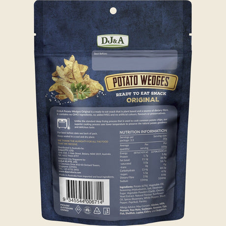DJ&A Potato Wedges Original 9x100g back