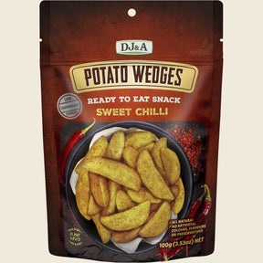 DJ&A Potato Wedges Sweet Chilli 9x100g front