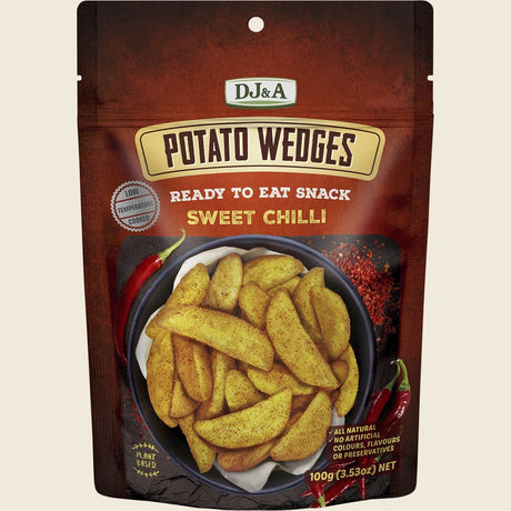 DJ&A Potato Wedges Sweet Chilli 9x100g front