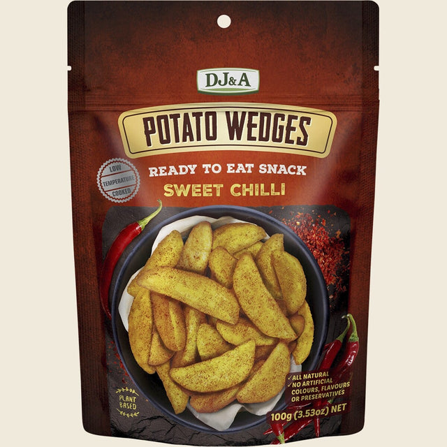 DJ&A Potato Wedges Sweet Chilli 9x100g front