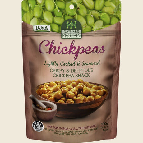 DJ&A Nature's Protein Chickpeas 12x100g front