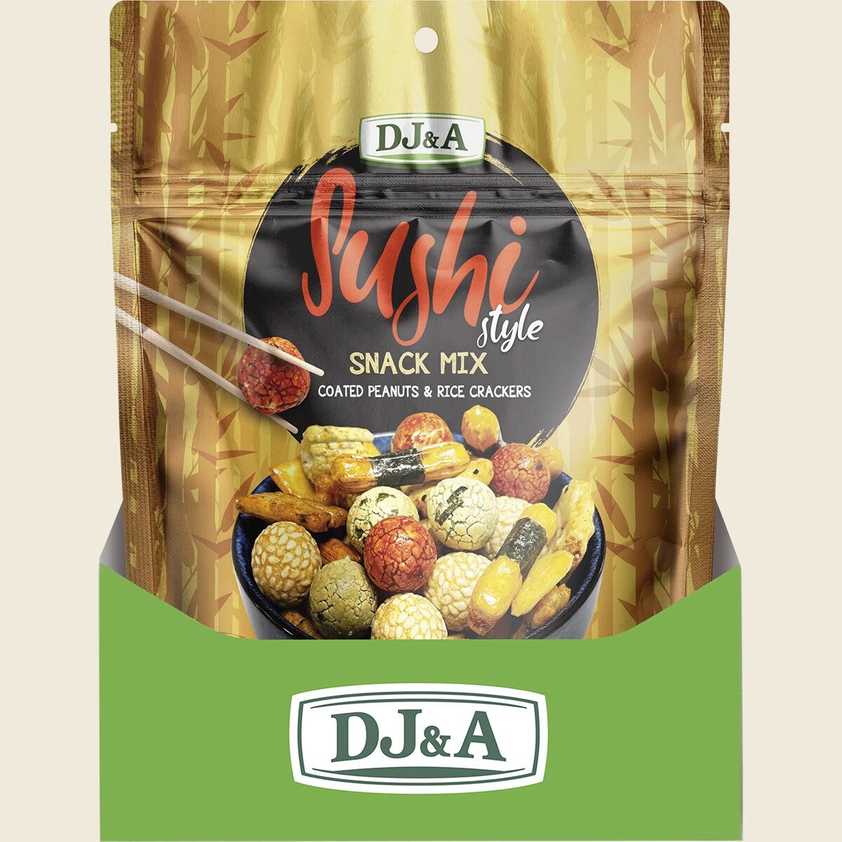 DJ&A Sushi Style Snack Mix 9x150g display