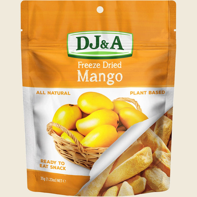DJ&A Freeze Dried Mango 10x35g front