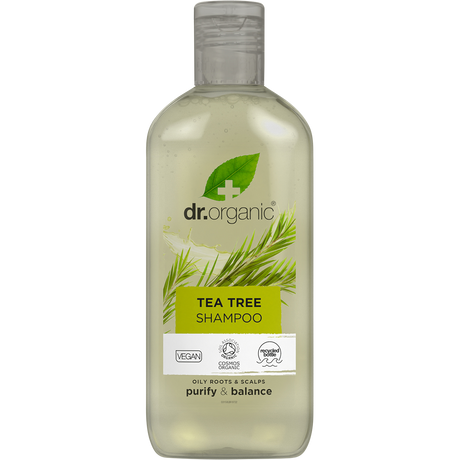 Dr Organic Shampoo Tea Tree 265ml front