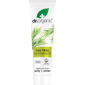 Dr Organic Toothpaste Tea Tree 100ml front