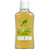 Dr Organic Mouthwash Tea Tree 500ml front