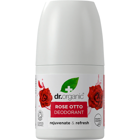 Dr Organic Roll-On Deodorant Rose Otto 50ml front