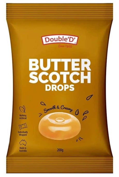 Double D Butter Scotch 200g Front