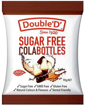 Double D Sugar Free Cola Bottles 90g Front