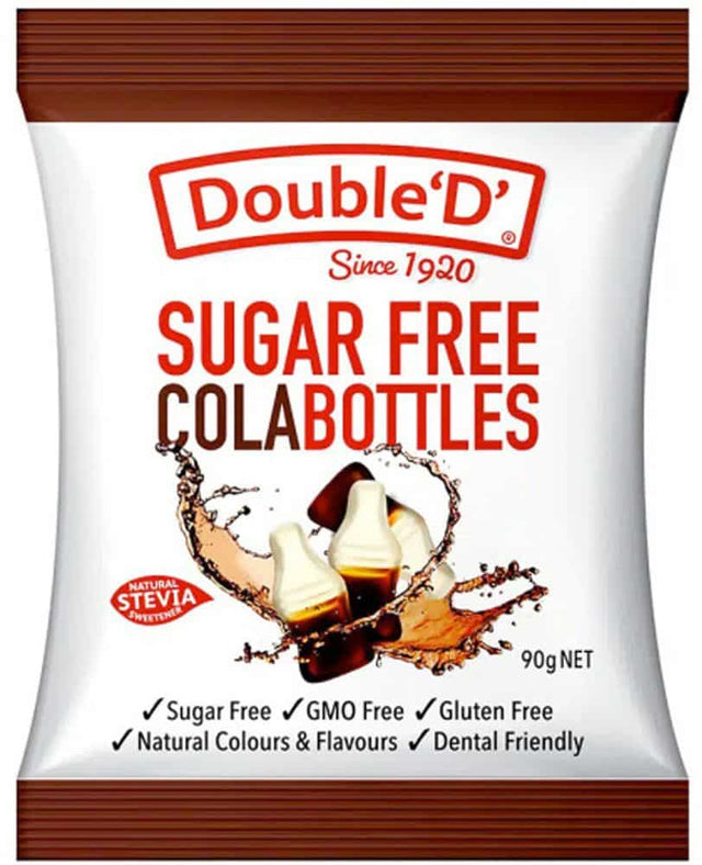 Double D Sugar Free Cola Bottles 90g Front