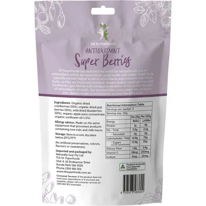 Dr Superfoods Antioxidant Super Berries 125g