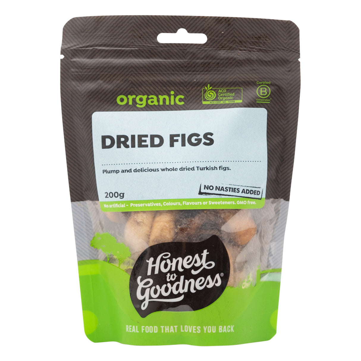 Honest to Goodness Organic Dried Figs 200g - Clearance