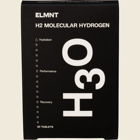 ELMNT H2 Molecular Hydrogen Water Tablets Natural 30 Tabs Front