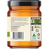 Every Bit Organic Certified Organic Raw Honey 325g back view