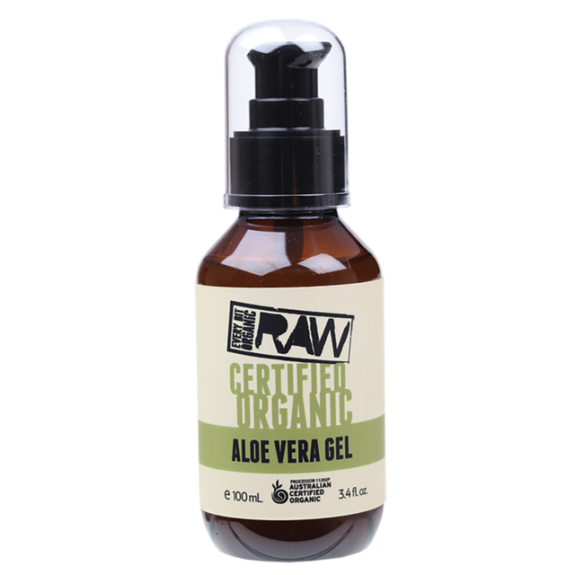 Every Bit Organic Certified Organic Raw Aloe Vera Gel 100ml front view