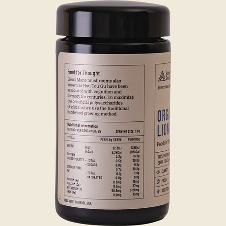 Evolution Botanicals Organic Lion's Mane Food For Thought 100g
