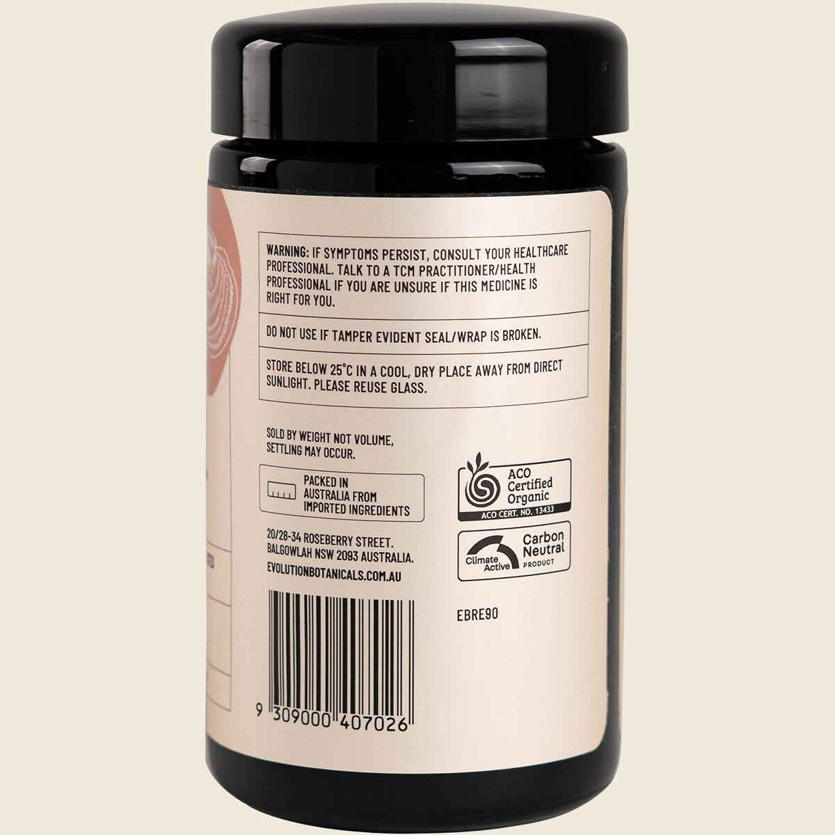 Evolution Botanicals Reishi Extract - Organic 16:1 Spiritual Potency 90g