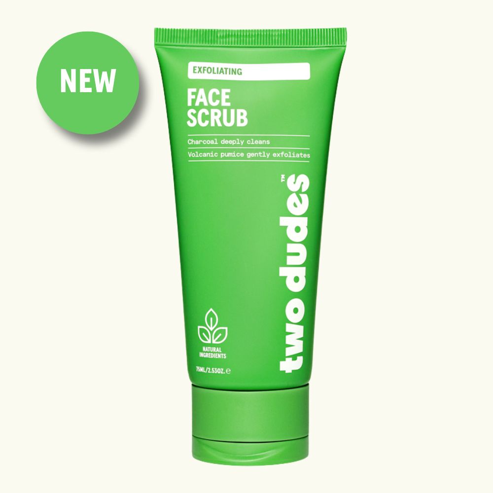 Two Dudes Weekly Face Scrub 75ml front