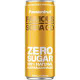 Famous Zero Sugar Soda Passionfruit