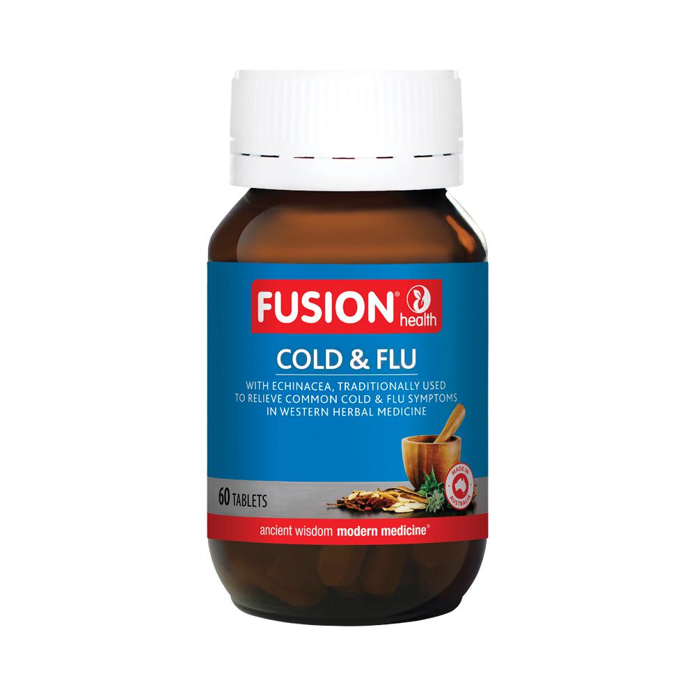 Fusion Health Cold & Flu 60 Tablets front