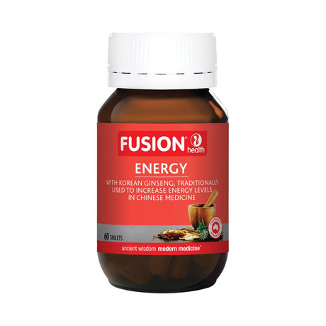 Fusion Health Energy 60 Tablets front