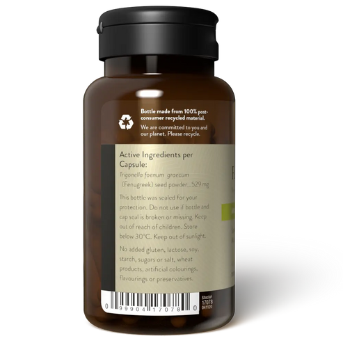 Natures Sunshine Fenugreek 529mg 100 Caps Back