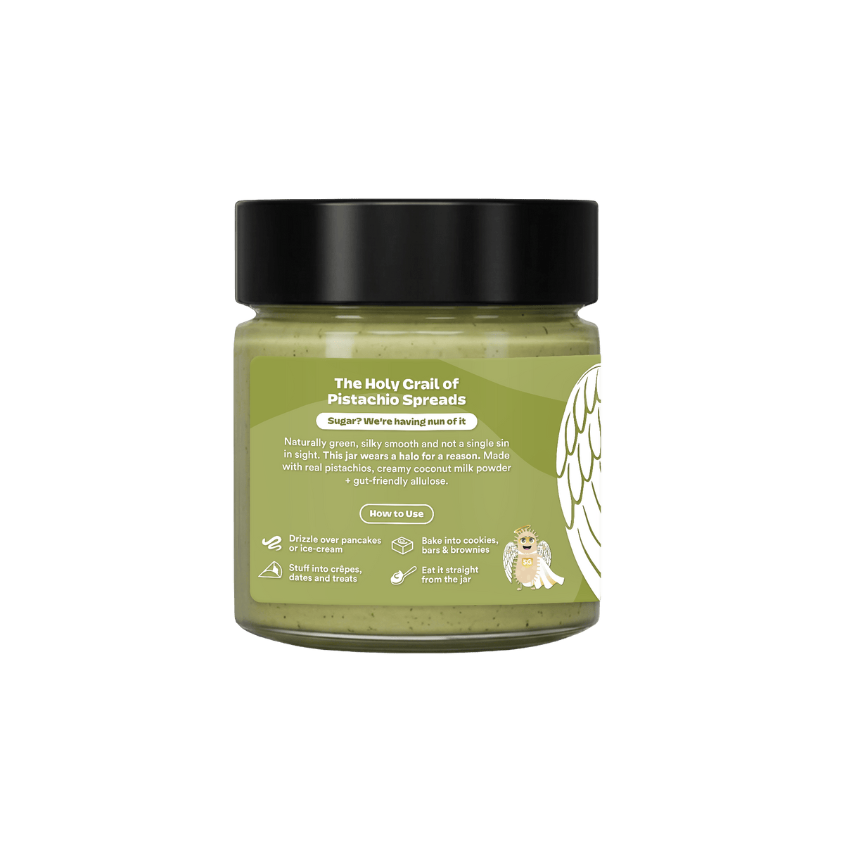 Gevity Rx Goodstachio Pistachio Spread 200g product information graphic